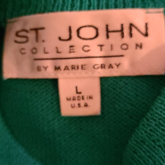 SALE!!  St. John Collection Knit Top Size Large - Picture 6 of 8